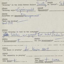 Western questionnaire, answ...