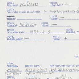 Western questionnaire, answ...