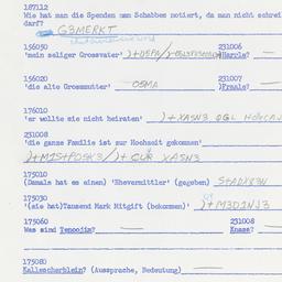Western questionnaire, answ...