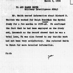 Memorandum from Florence An...