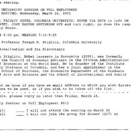 Announcements, 2003-03-26. ...