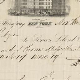 Metropolitan Hotel. Bill or...