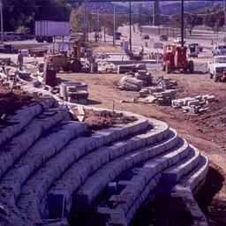 Construction view, terraced...