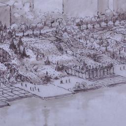 Perspective drawing.