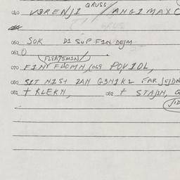 Eastern questionnaire, answ...