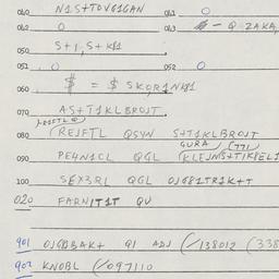 Eastern questionnaire, answ...