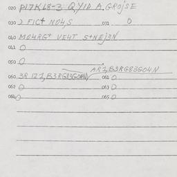 Eastern questionnaire, answ...