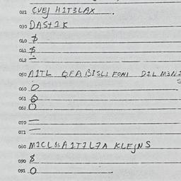 Eastern questionnaire, answ...