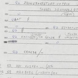 Eastern questionnaire, answ...