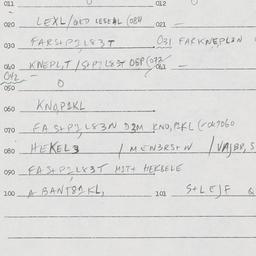 Eastern questionnaire, answ...