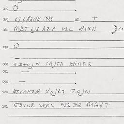 Eastern questionnaire, answ...