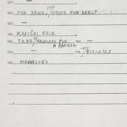 Eastern questionnaire, answ...
