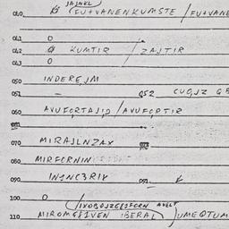 Eastern questionnaire, answ...