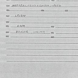 Eastern questionnaire, answ...