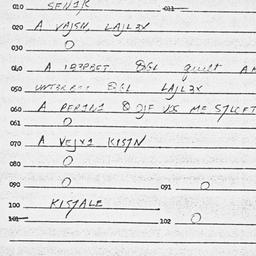 Eastern questionnaire, answ...