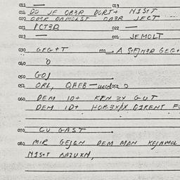 Eastern questionnaire, answ...