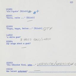 Western questionnaire, answ...