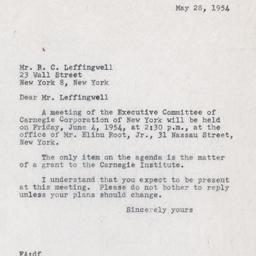 Correspondence-To R. C. Lef...