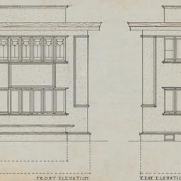 Front, rear elevations
