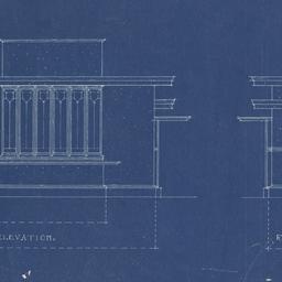 Front, rear elevations