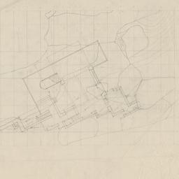 Site plan showing boulders