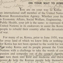 On your way to Korea