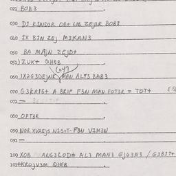 Eastern questionnaire, answ...