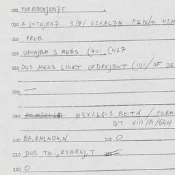 Eastern questionnaire, answ...