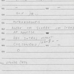 Eastern questionnaire, answ...