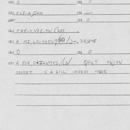 Eastern questionnaire, answ...