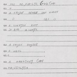 Eastern questionnaire, answ...