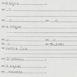 Eastern questionnaire, answ...