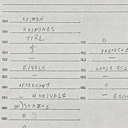 Eastern questionnaire, answ...