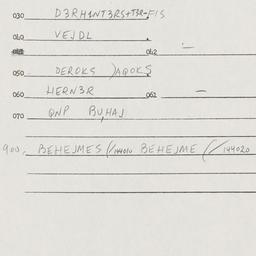 Eastern questionnaire, answ...