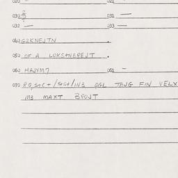 Eastern questionnaire, answ...