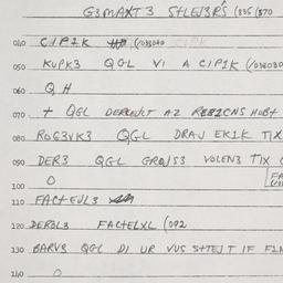 Eastern questionnaire, answ...