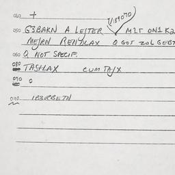 Eastern questionnaire, answ...
