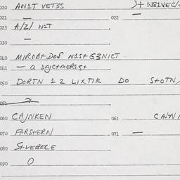 Eastern questionnaire, answ...