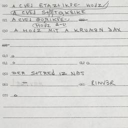 Eastern questionnaire, answ...
