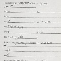 Eastern questionnaire, answ...