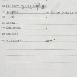 Eastern questionnaire, answ...