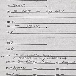 Eastern questionnaire, answ...