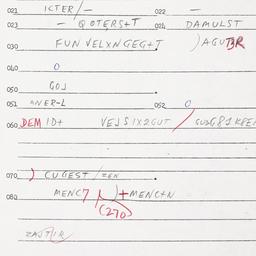Eastern questionnaire, answ...