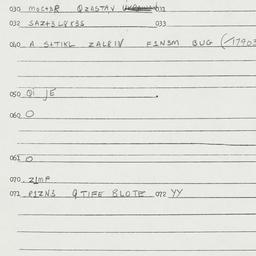 Eastern questionnaire, answ...