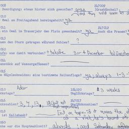 Western questionnaire, answ...