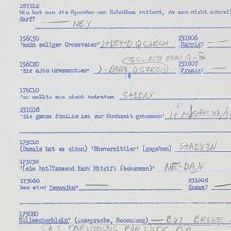 Western questionnaire, answ...