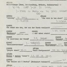 Western questionnaire, answ...