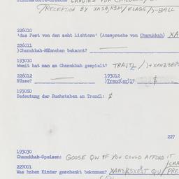 Western questionnaire, answ...