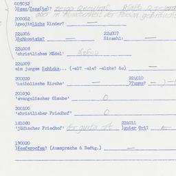 Western questionnaire, answ...
