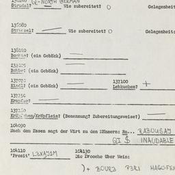 Western questionnaire, answ...